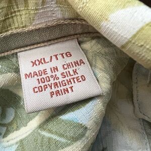 Tommy Bahama Green Silk Shirt